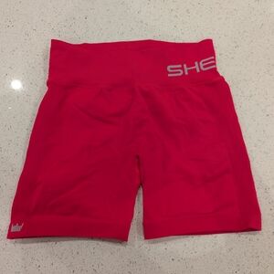 SHEFIT Vibrant Red Bike Shorts